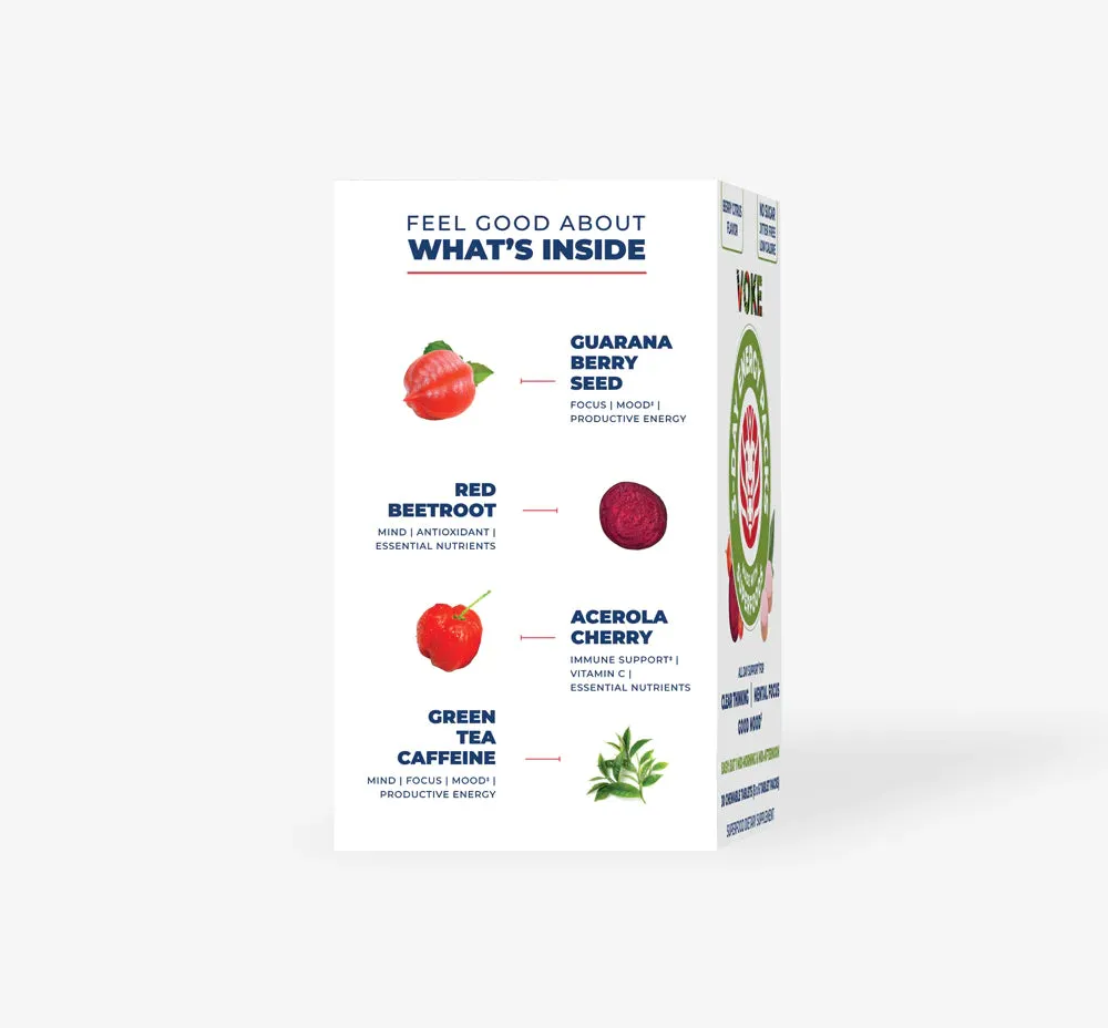 Voke Energy Chewable Superfood Tablets