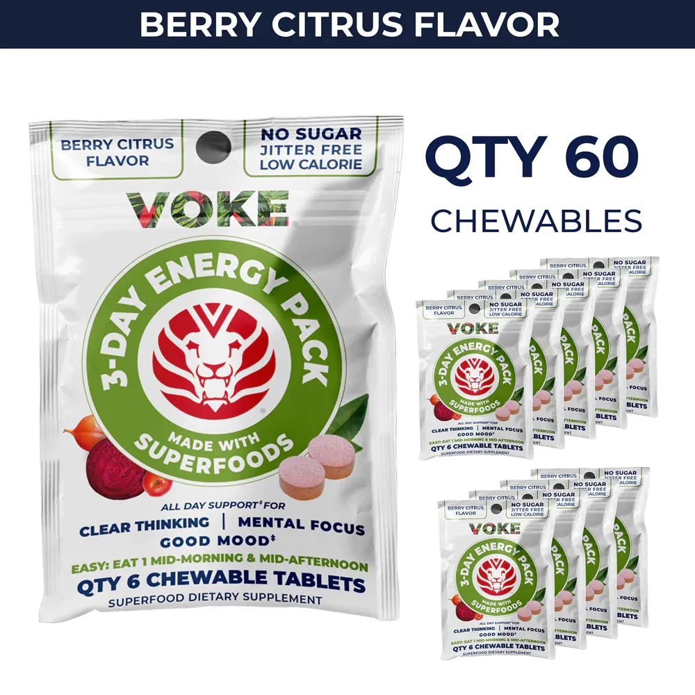 Voke Energy Chewable Superfood Tablets
