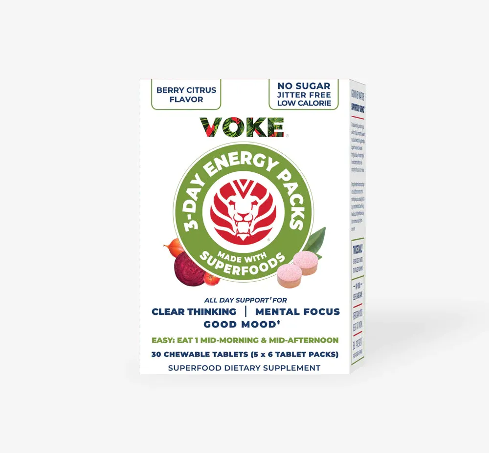 Voke Energy Chewable Superfood Tablets