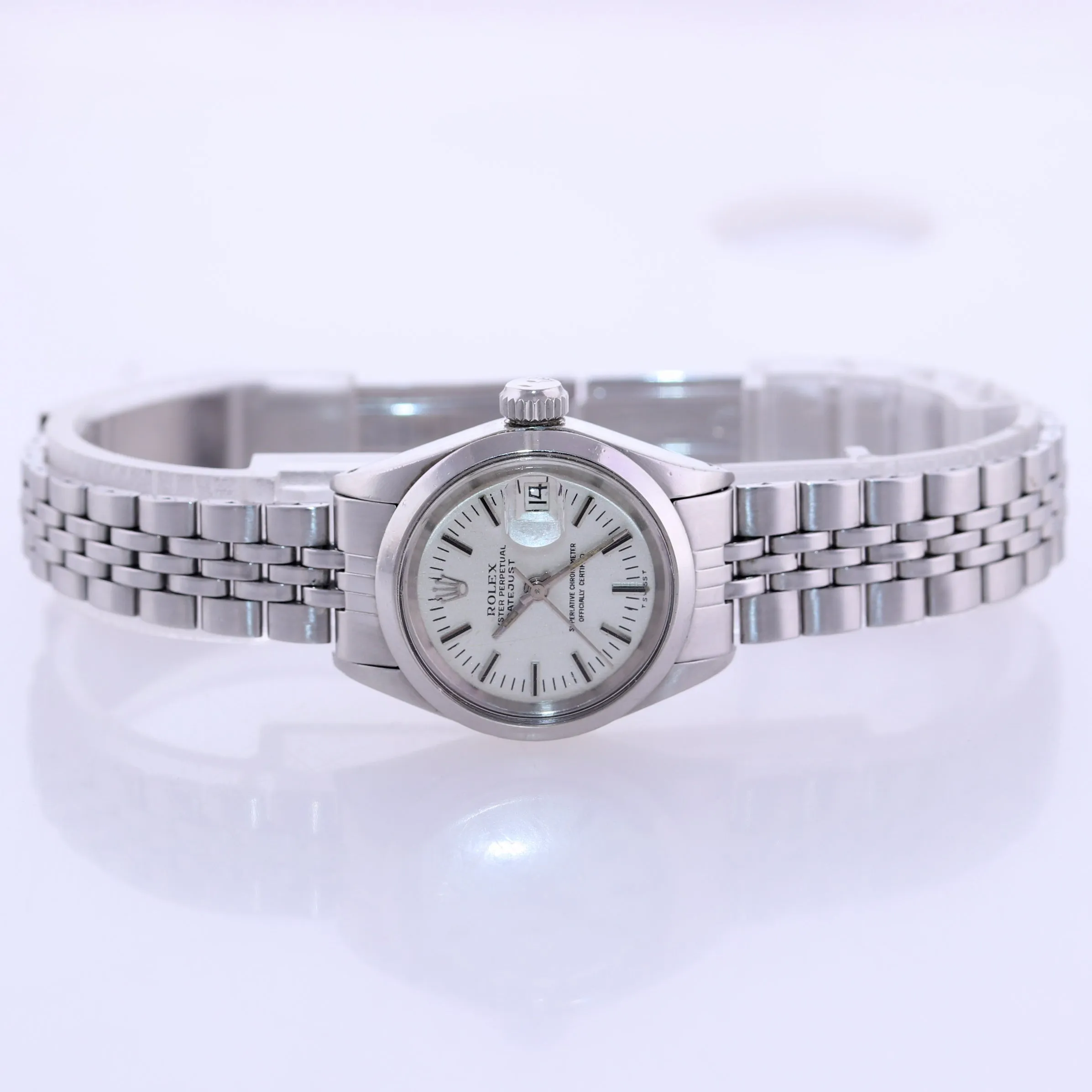 VTG Ladies Tudor Rolex Princess Just Date 9240/0 Jubilee Oyster Steel 25mm Watch