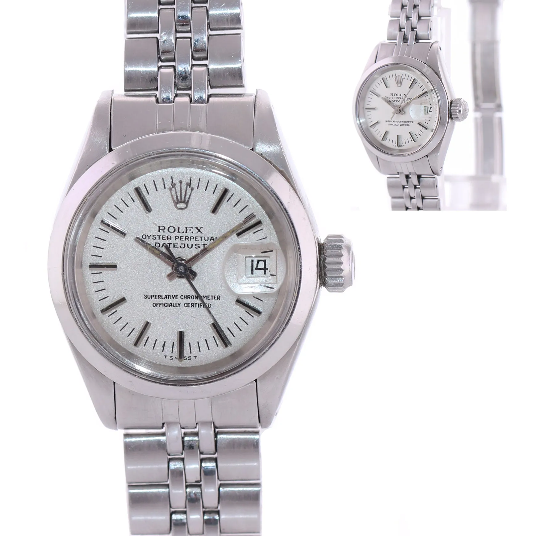VTG Ladies Tudor Rolex Princess Just Date 9240/0 Jubilee Oyster Steel 25mm Watch