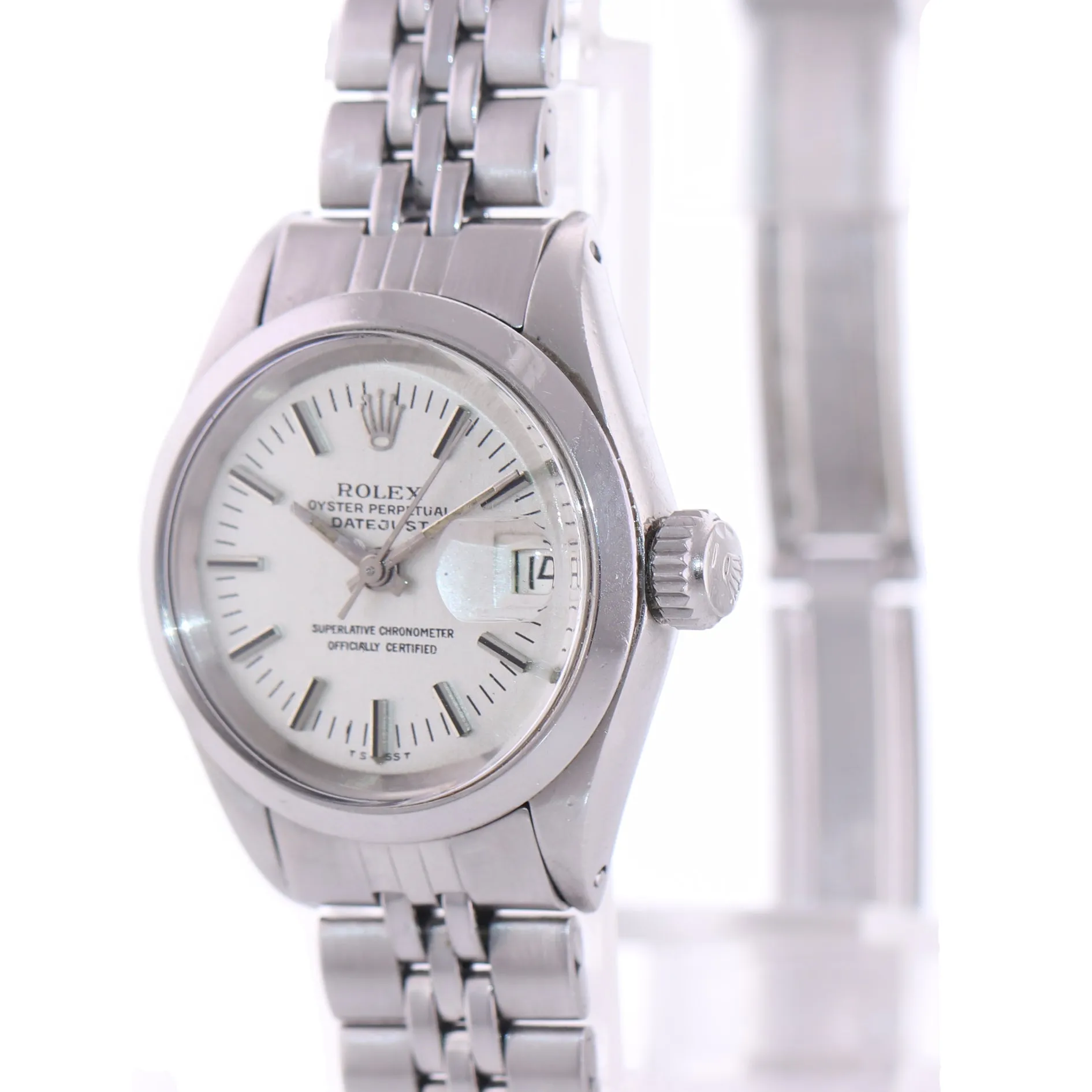 VTG Ladies Tudor Rolex Princess Just Date 9240/0 Jubilee Oyster Steel 25mm Watch