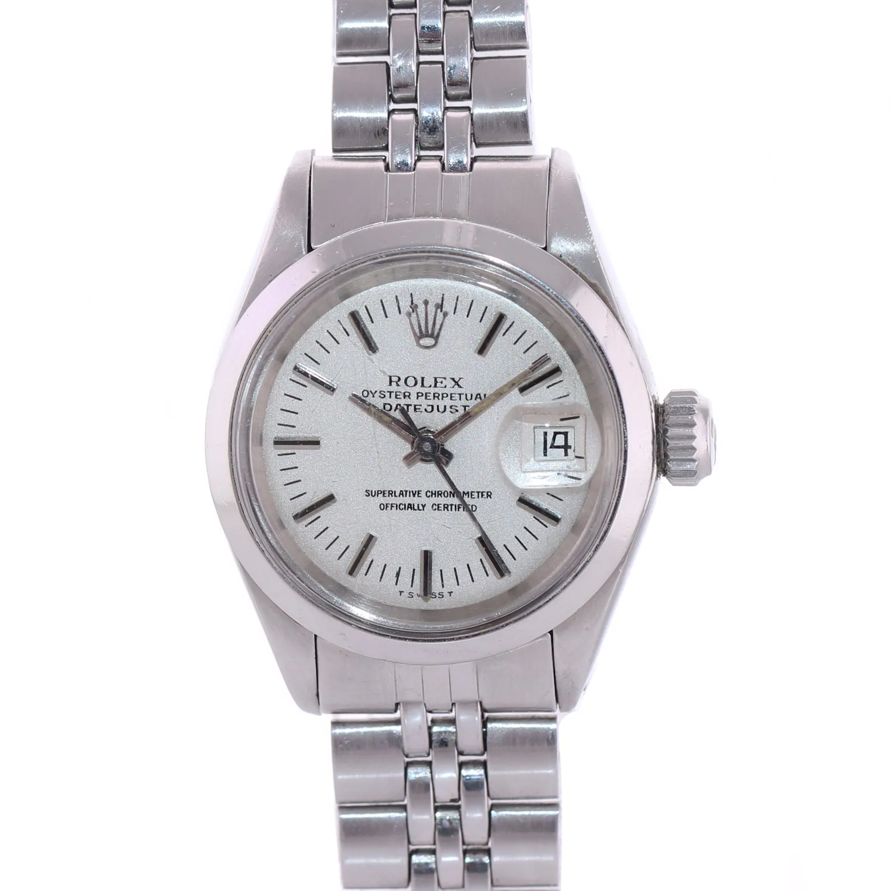 VTG Ladies Tudor Rolex Princess Just Date 9240/0 Jubilee Oyster Steel 25mm Watch
