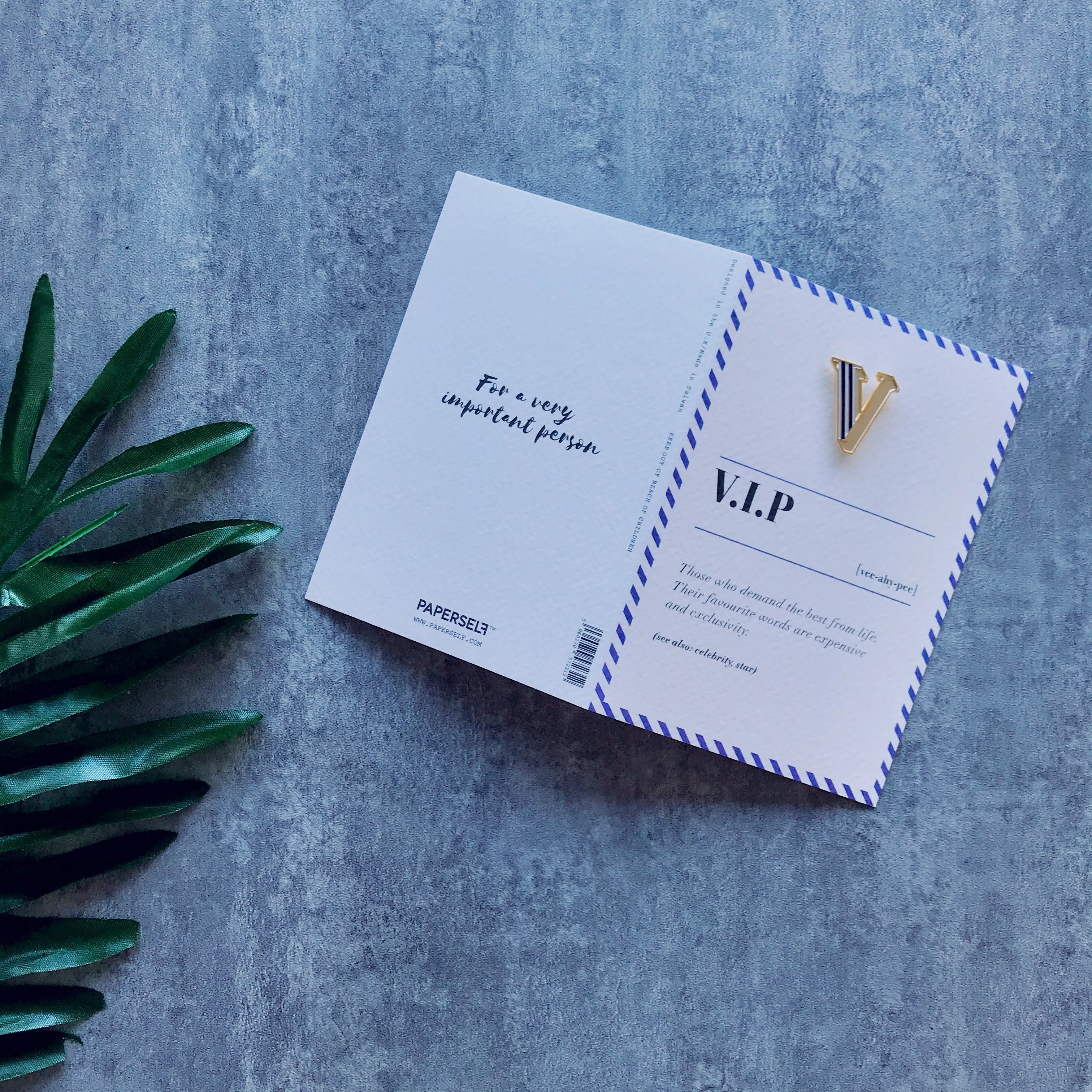 V/V.I.P. Pin Badge and Card