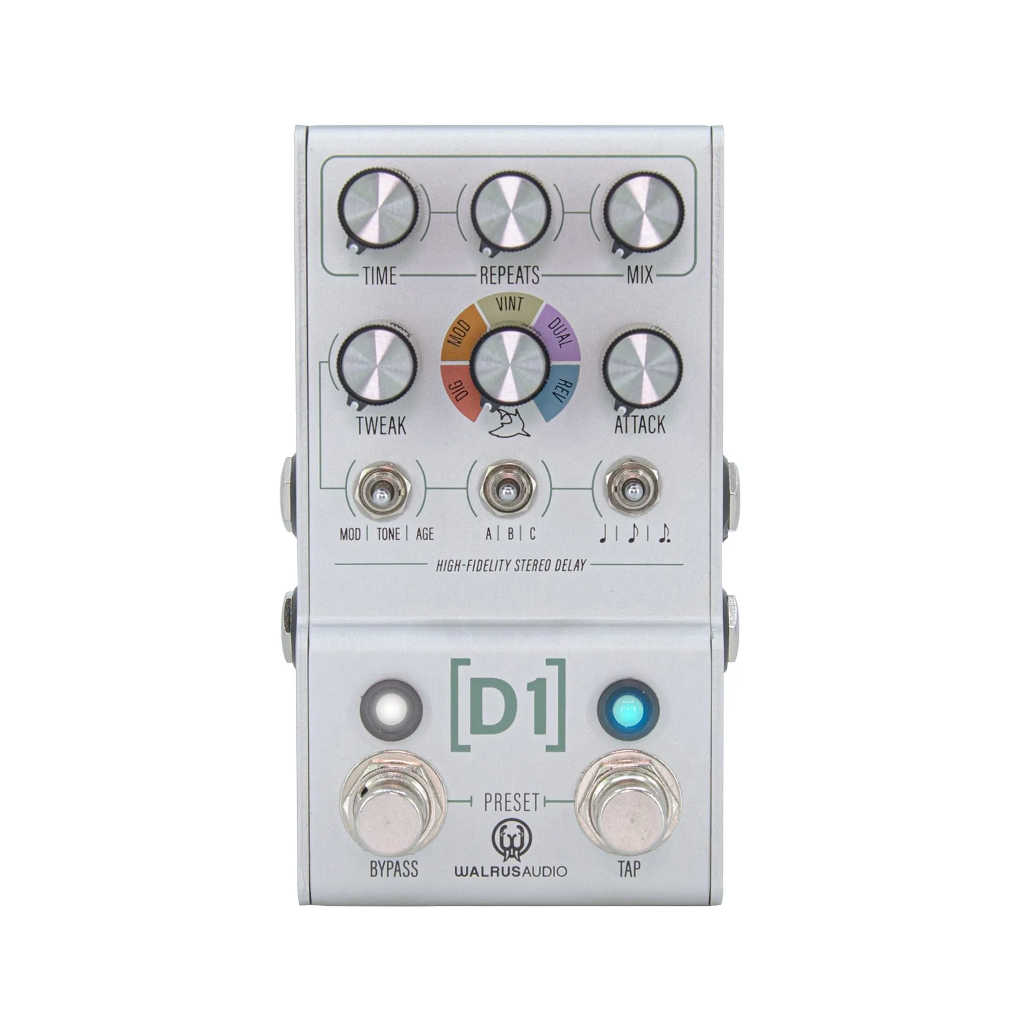 Walrus Audio MAKO Series D1 High-Fidelity Delay V2 Guitar Effects Pedal