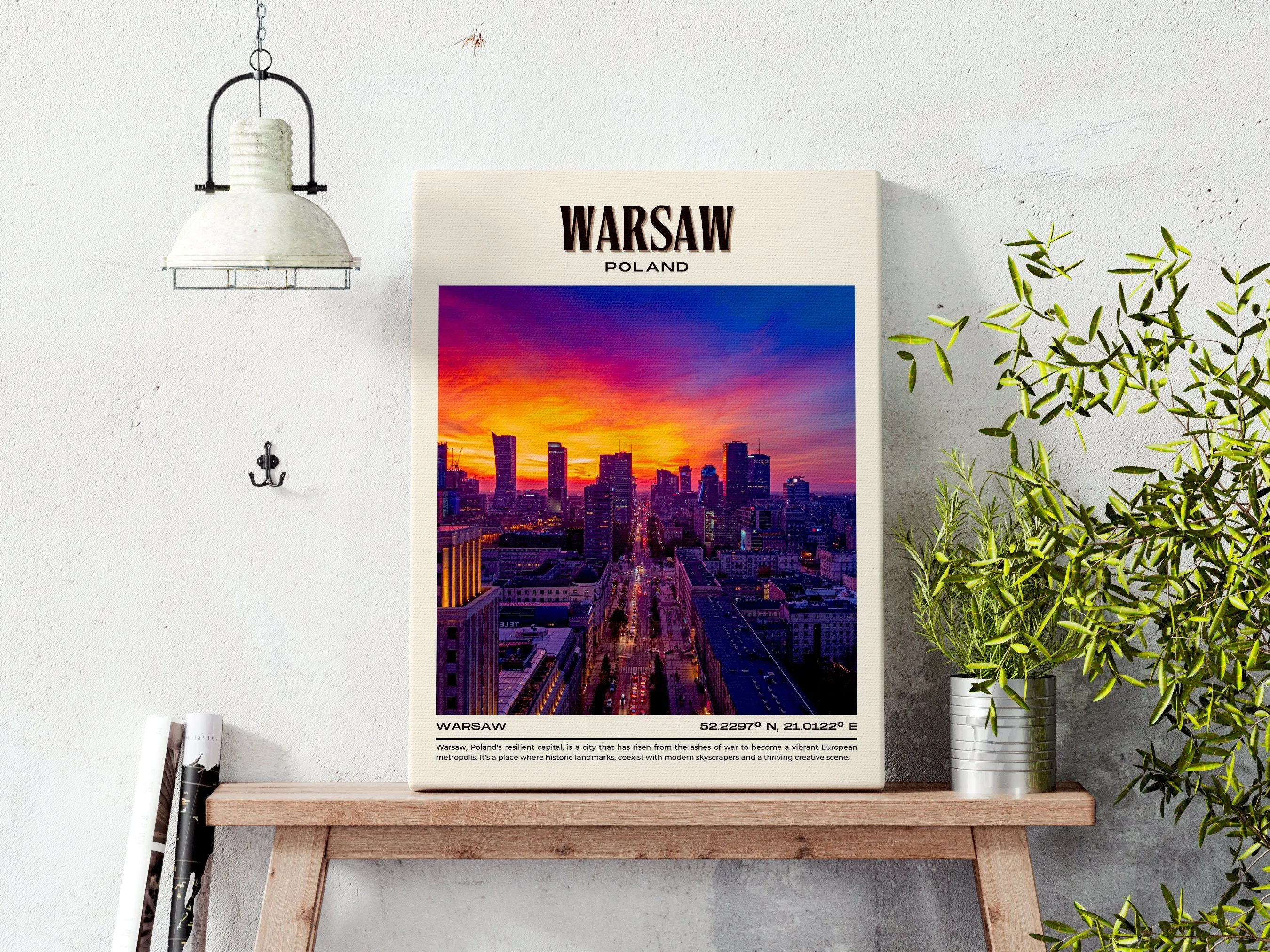 Warsaw Vintage Wall Art, Poland