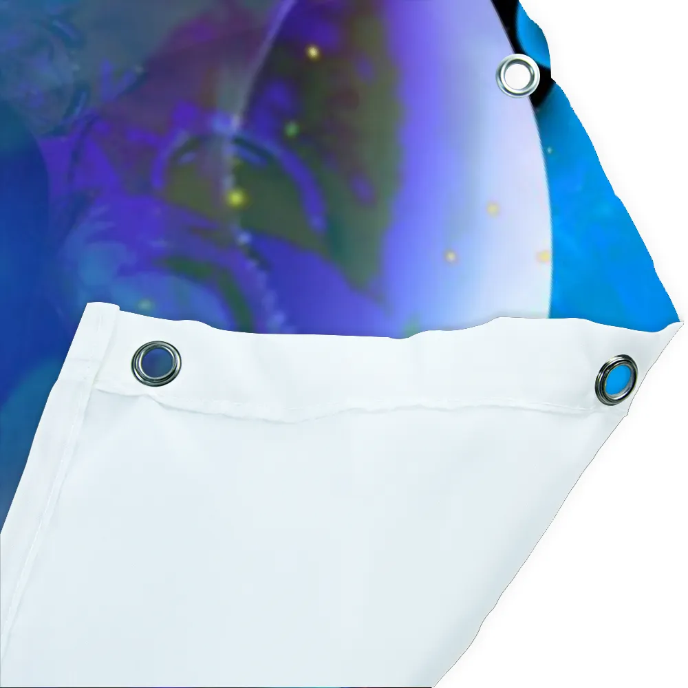 Waterproof Artsy Shower Curtain, Unique Fantasy Art Bathroom Decor - "Spirit Orbs"
