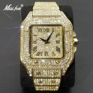 Waterproof Full Diamond Men's Watches