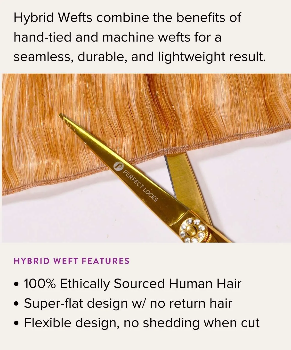 Wavy Hybrid Weft Hair Extensions
