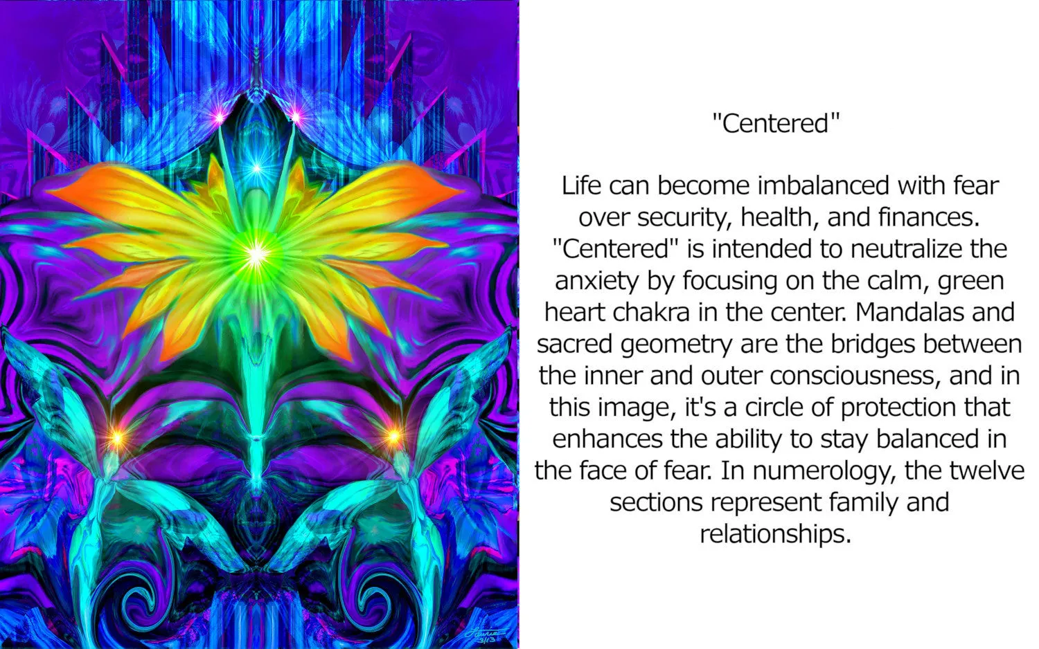 Wearable Art Pendant, Rainbow Fairy Energy Necklace, Chakra Jewelry - "Centered"