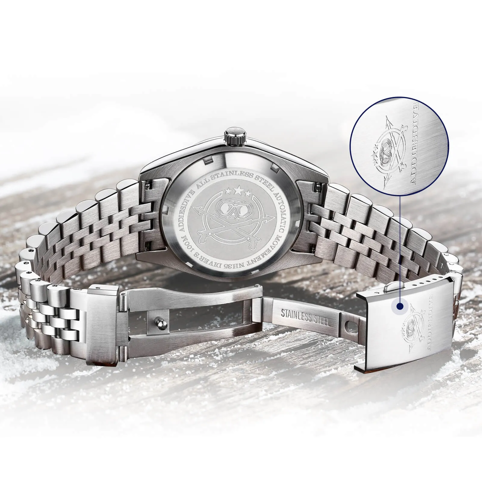 ★Weekly Deal★ADDIESDIVE 39mm Retro Mechanical Men Watch AD2118