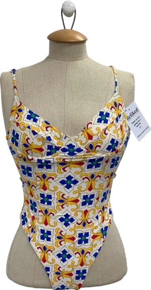 Weworewhat Multi-Coloured Printed Swimsuit UK XS