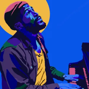 What's Goin On (Halo) - Marvin Gaye portrait art - Limited Edition Giclee Art Print - Vakseen Art