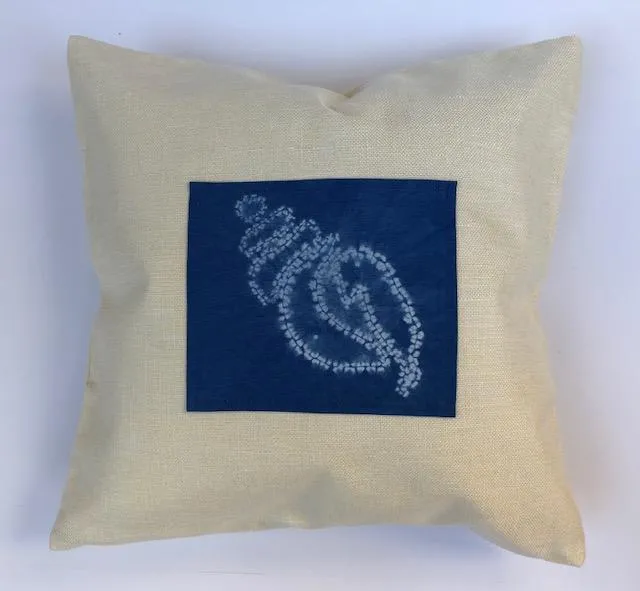 White and Indigo Throw Pillows