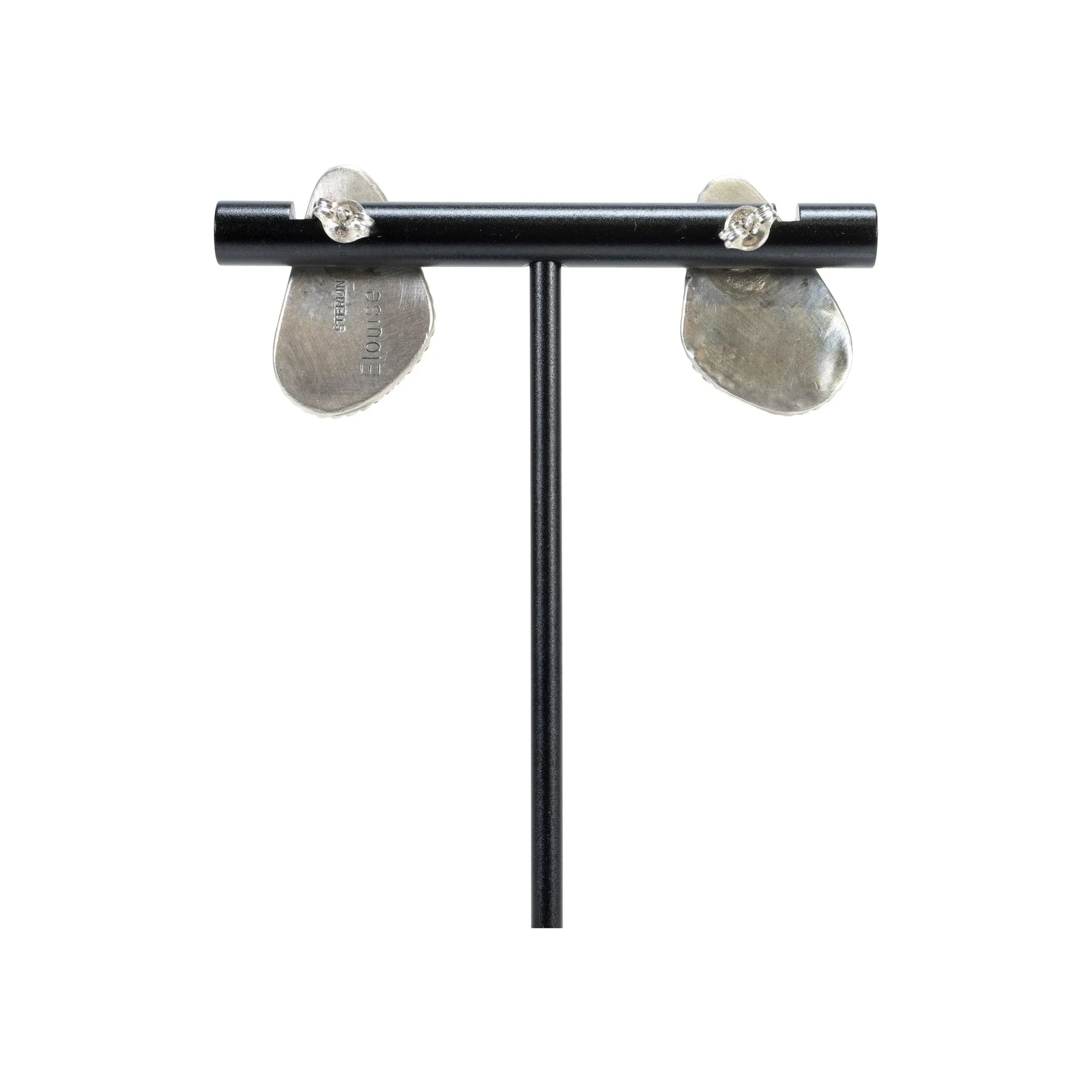 White Buffalo Turquoise Earrings