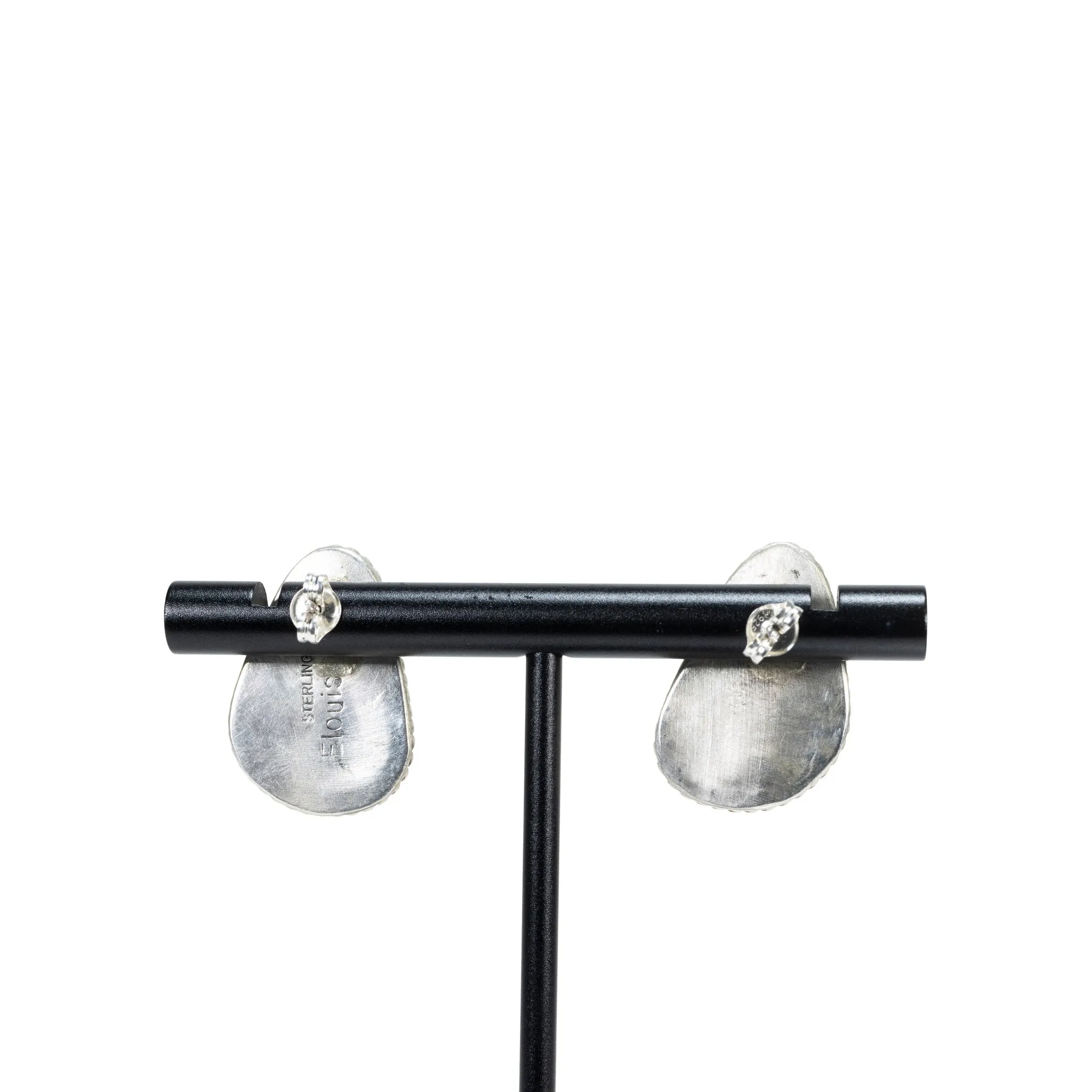 White Buffalo Turquoise Earrings