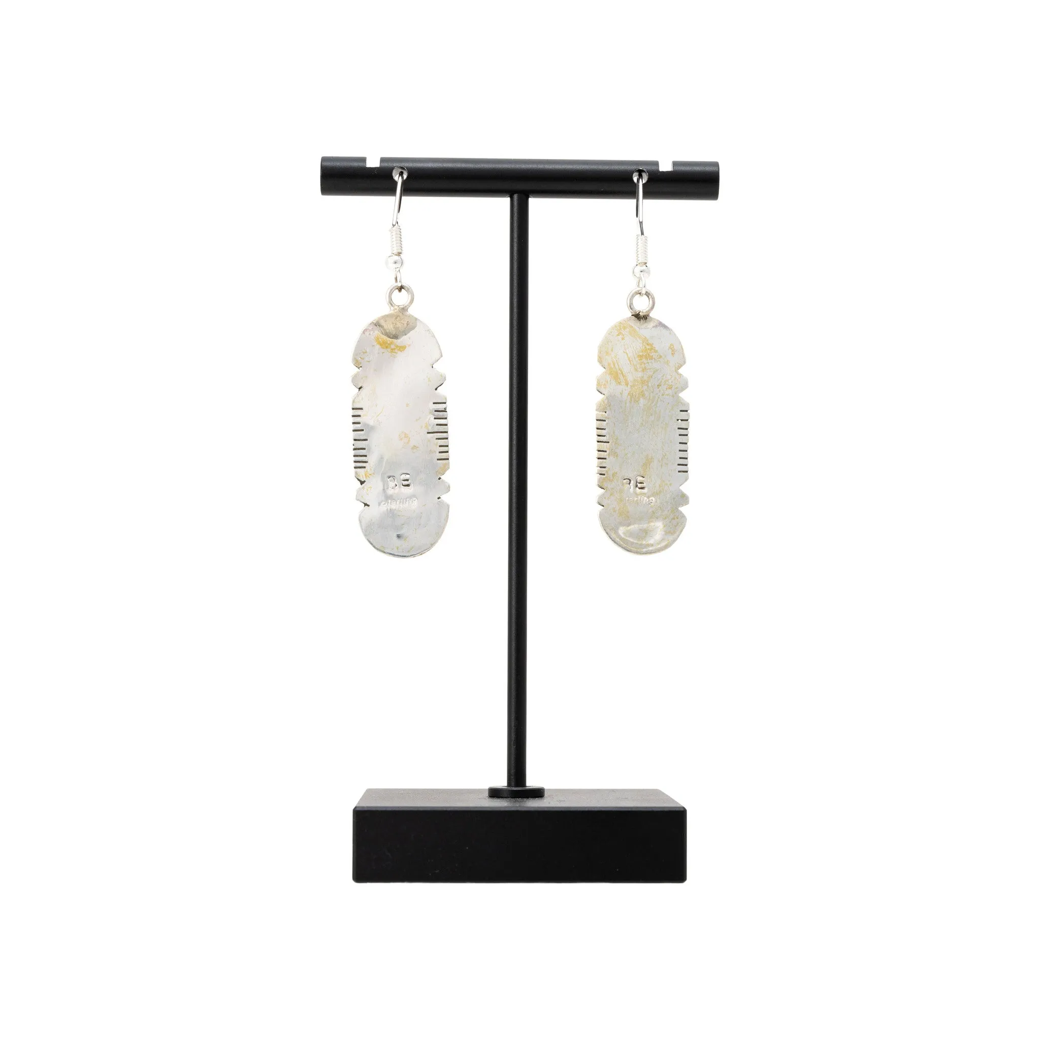 White Buffalo Turquoise Earrings