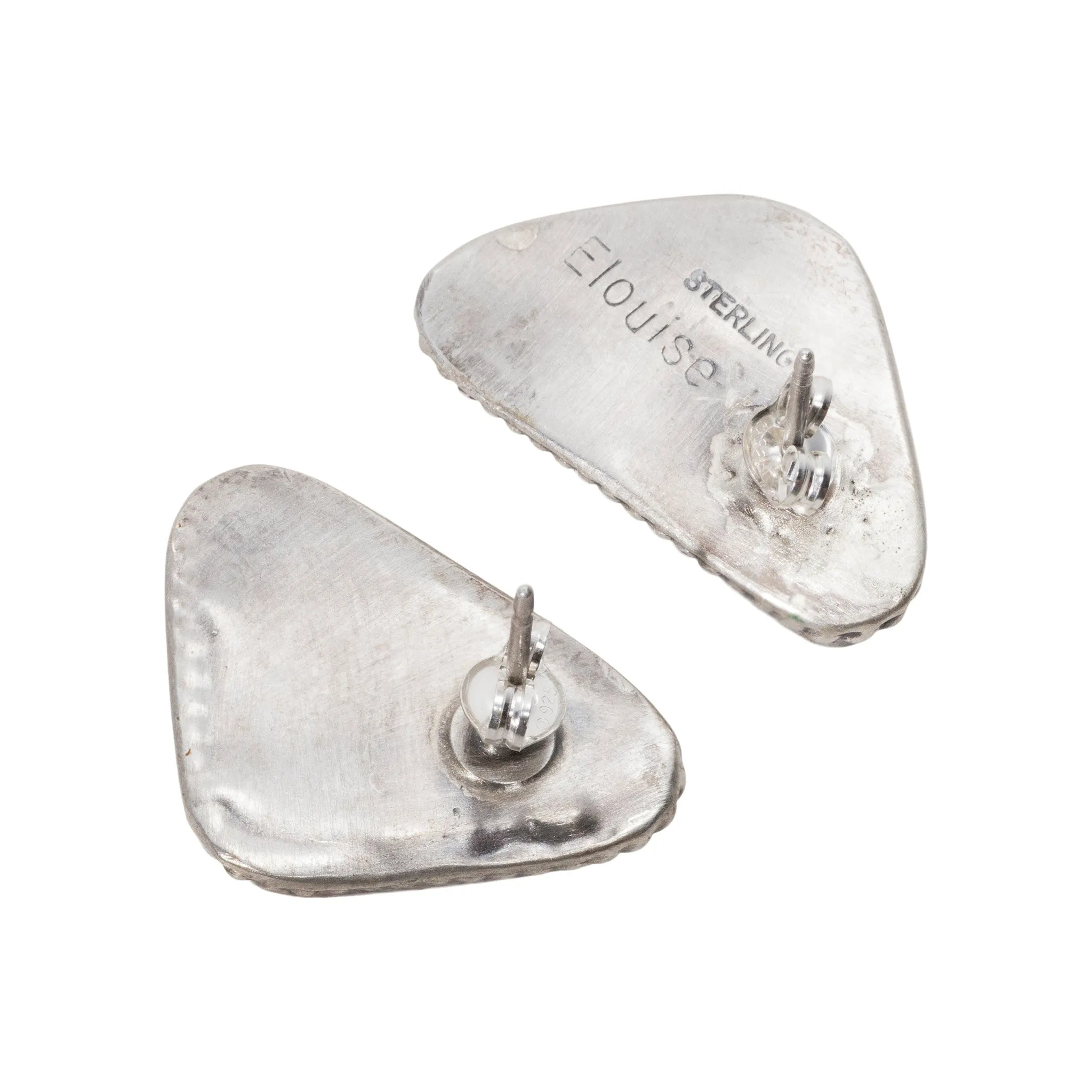 White Buffalo Turquoise Earrings