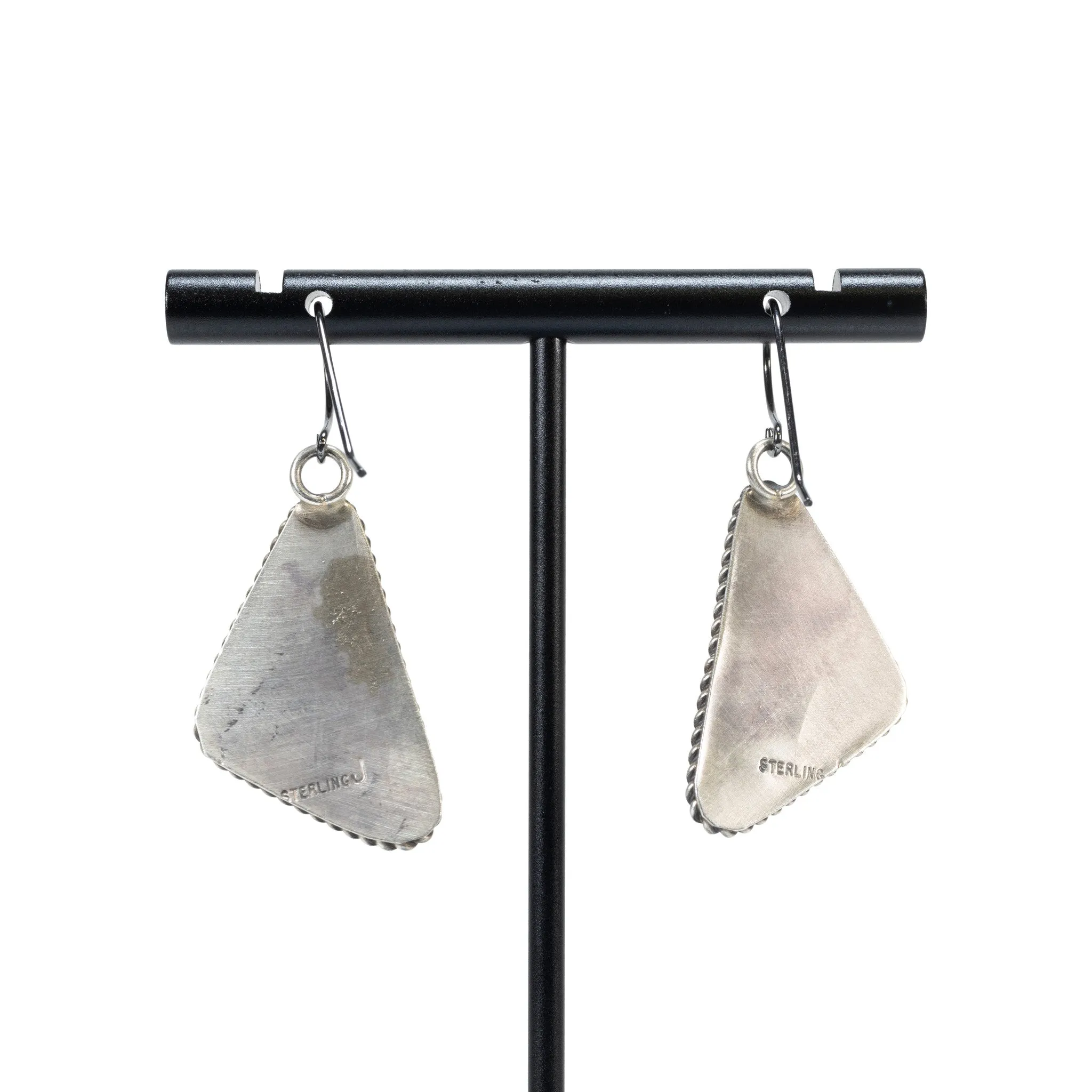White Buffalo Turquoise Earrings