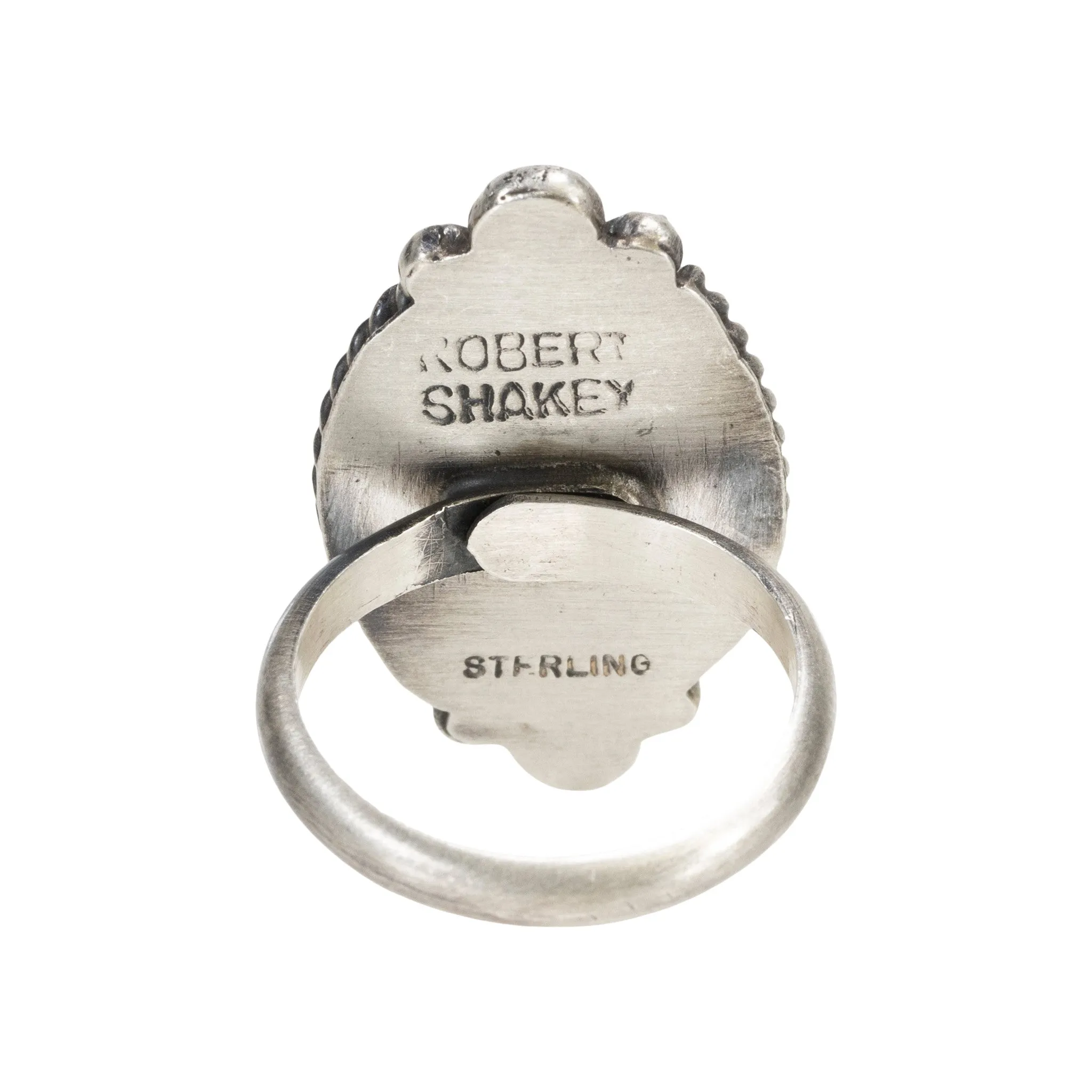 White Buffalo Turquoise Ring
