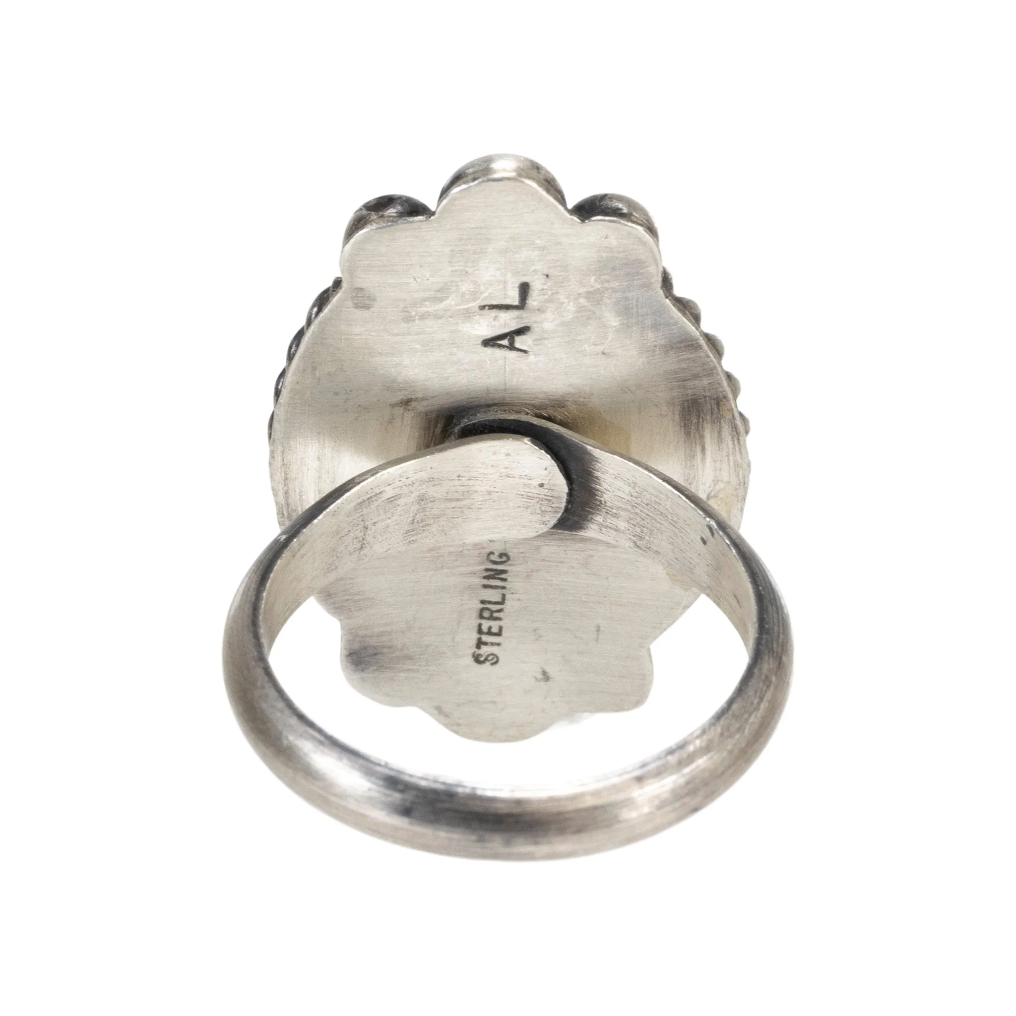 White Buffalo Turquoise Ring