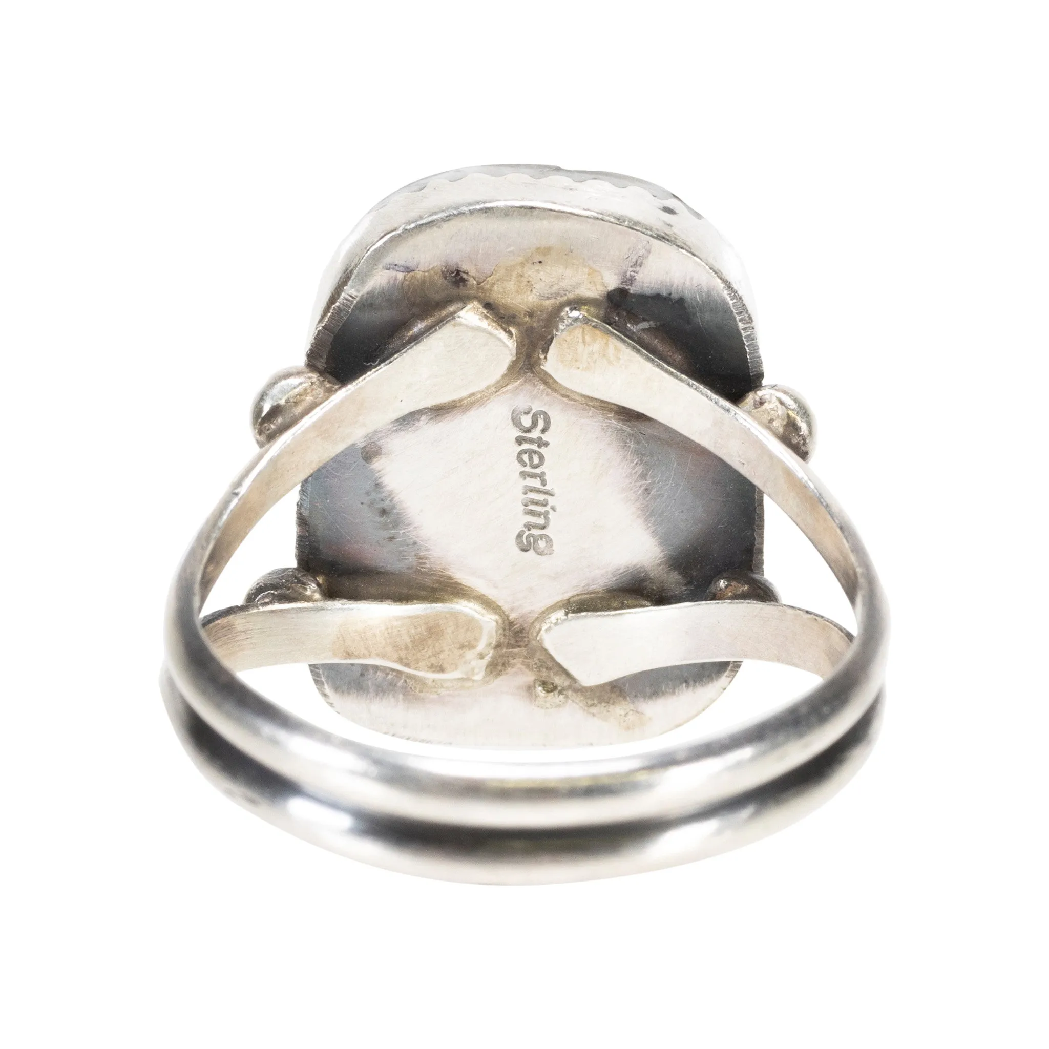 White Buffalo Turquoise Ring