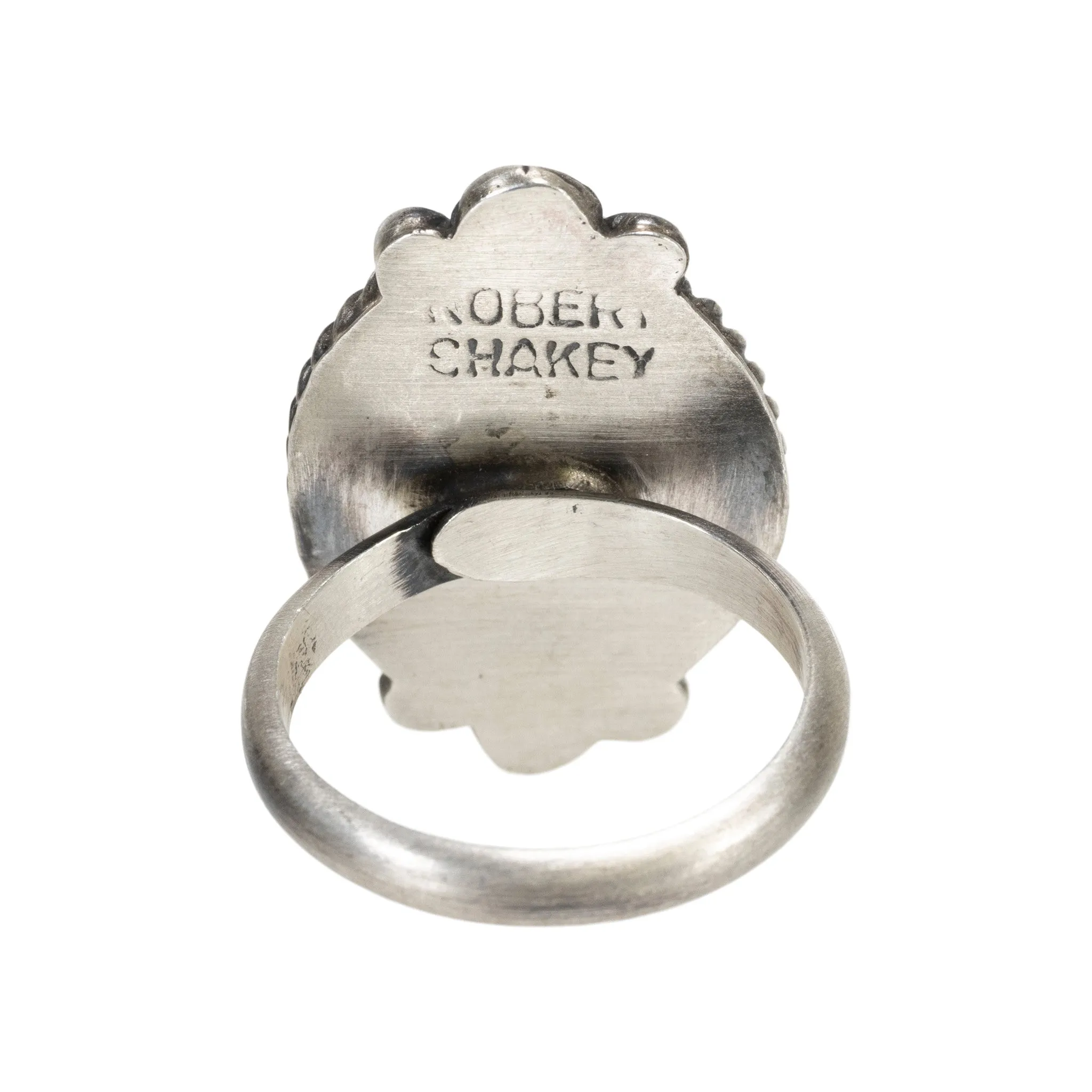 White Buffalo Turquoise Ring