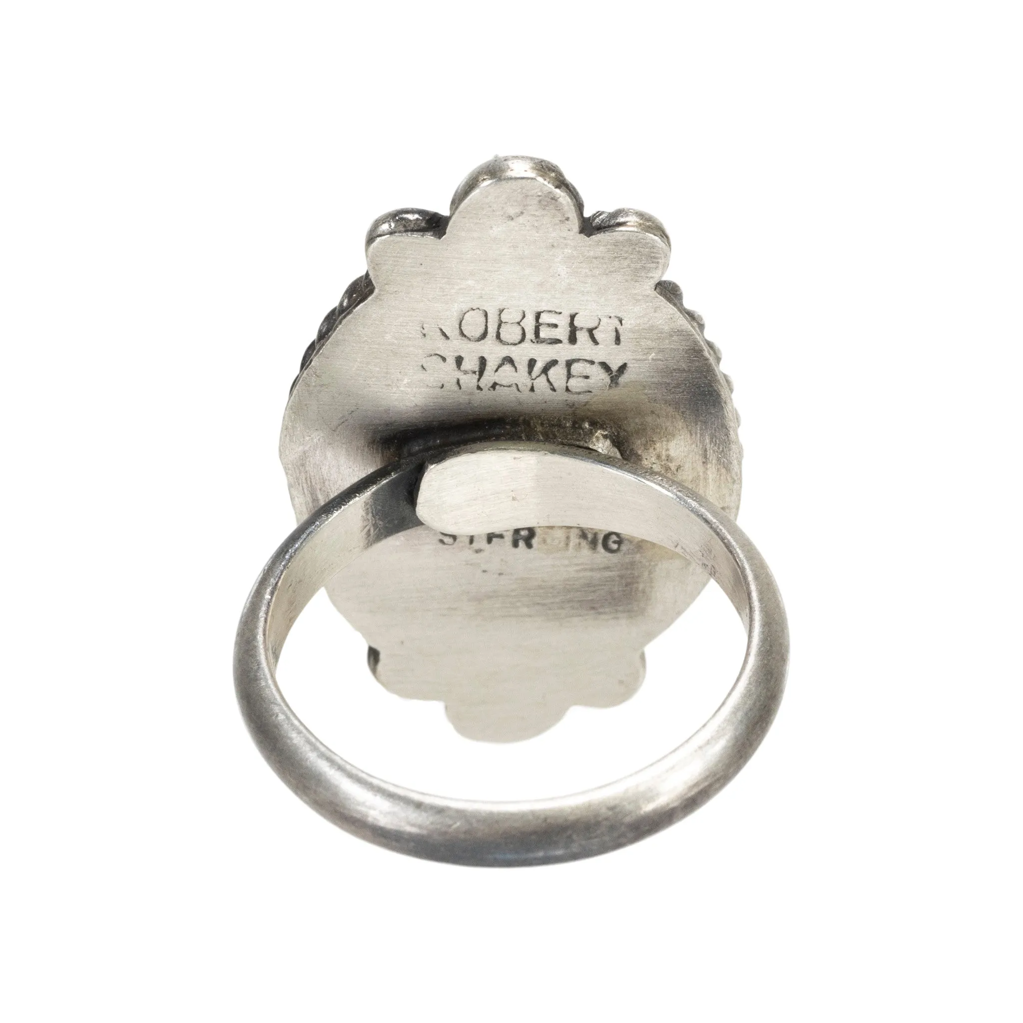 White Buffalo Turquoise Ring