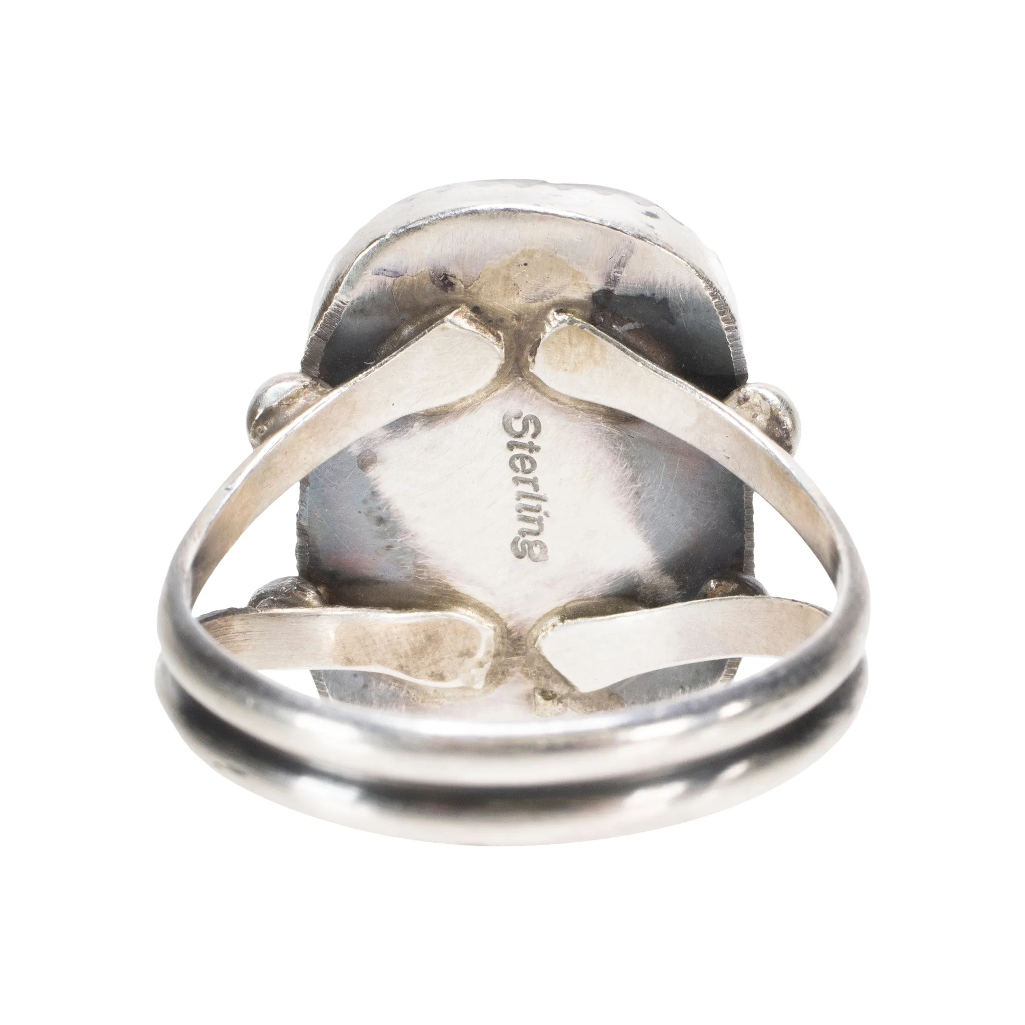 White Buffalo Turquoise Ring