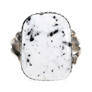 White Buffalo Turquoise Ring