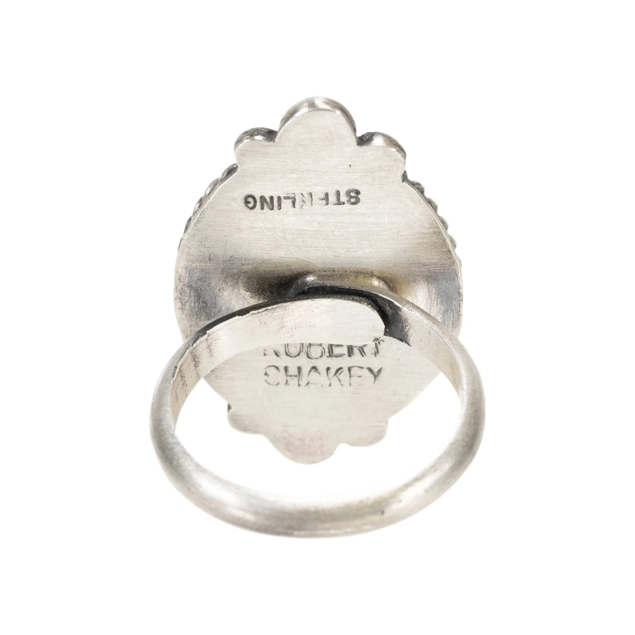 White Buffalo Turquoise Ring