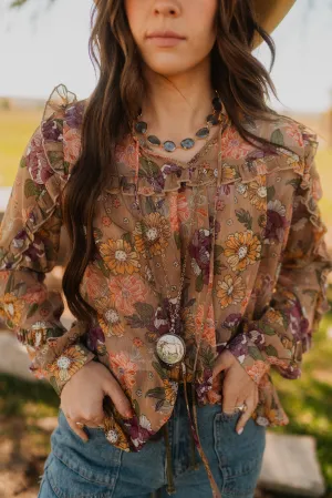 White Hereford Necklace Set