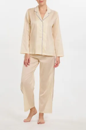 Wide Leg Sport PJ Set - Sand Piped in Troposphere