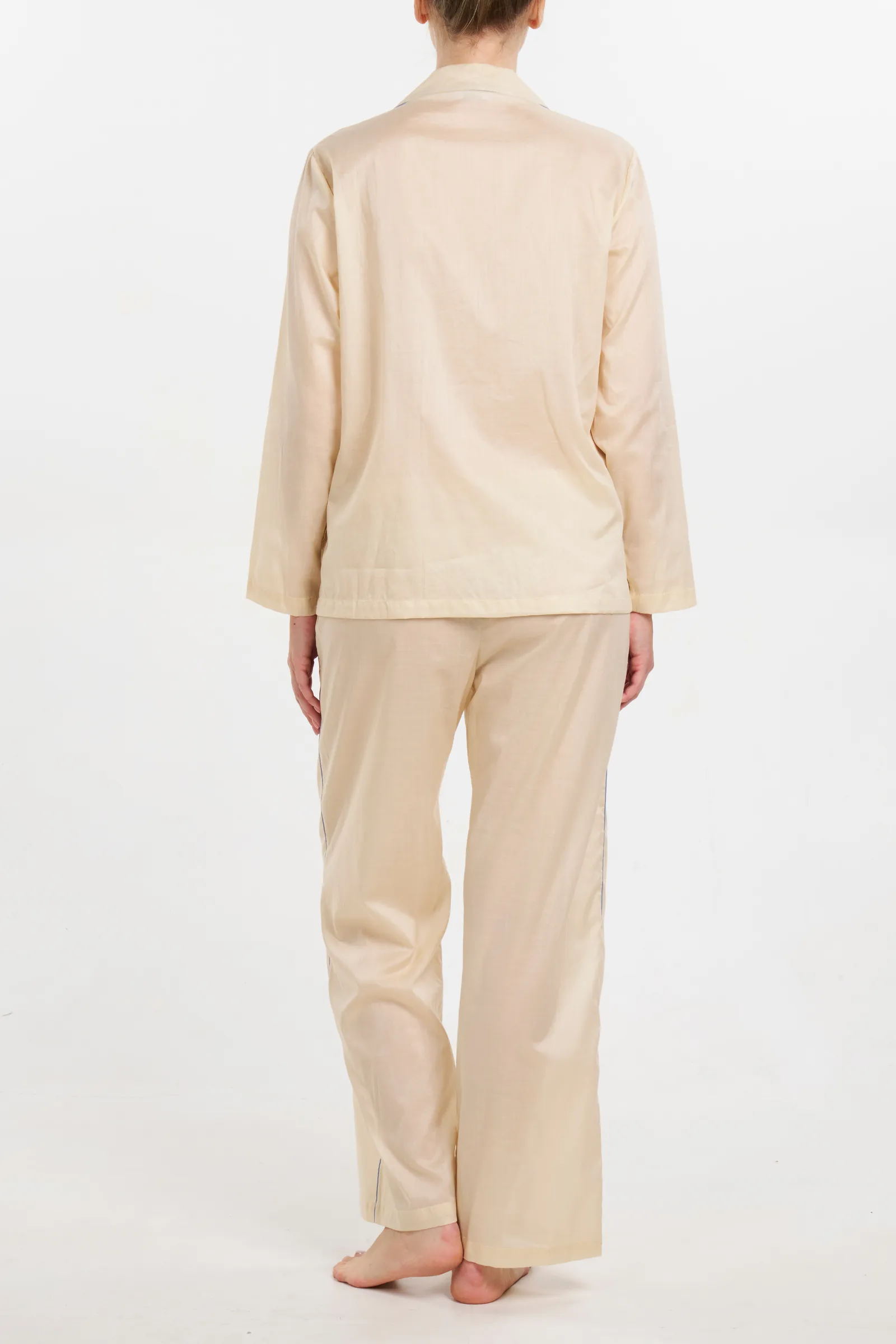 Wide Leg Sport PJ Set - Sand Piped in Troposphere