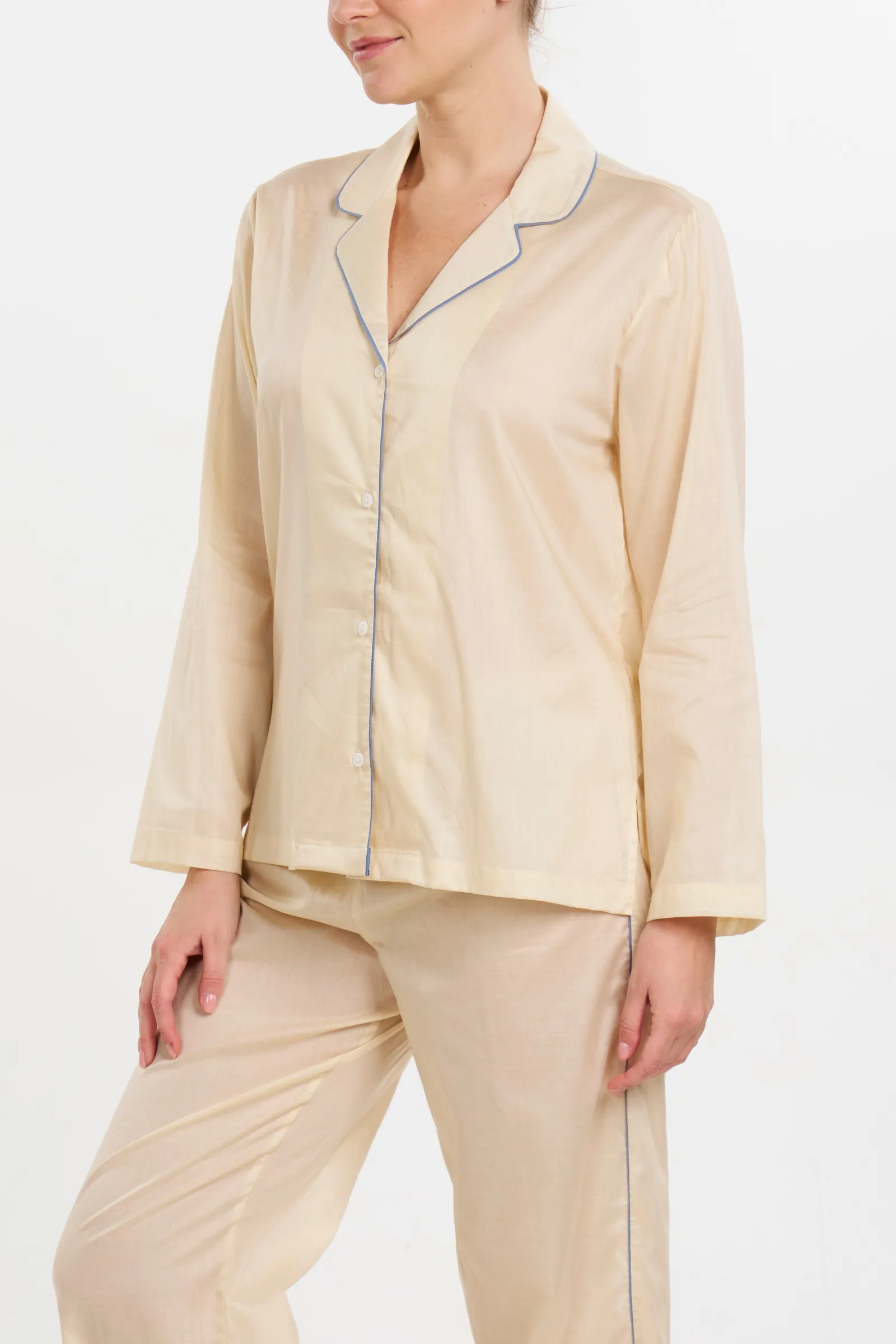 Wide Leg Sport PJ Set - Sand Piped in Troposphere