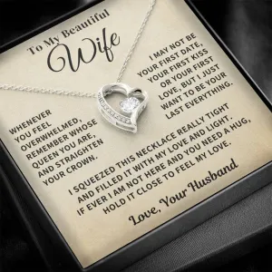 Wife Gift- Straighten Your Crown- Forever Love Necklace