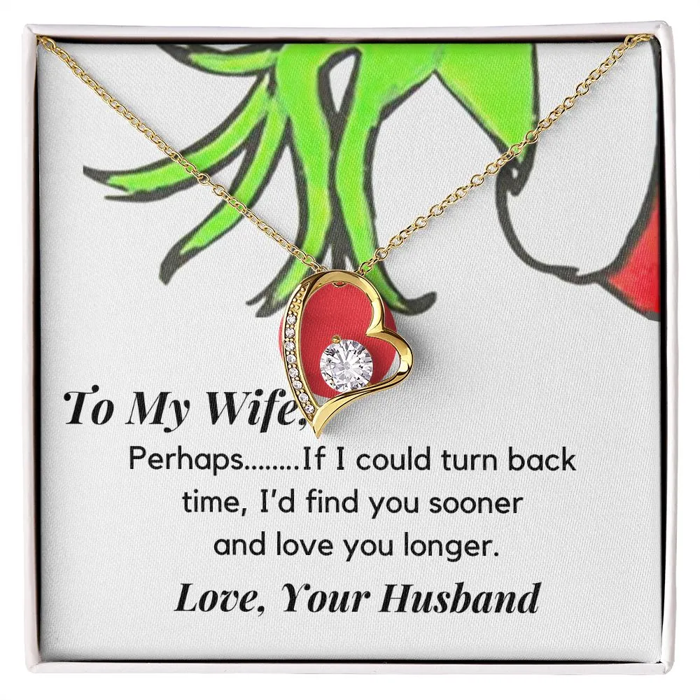 Wife Heart Necklace-She will love it!