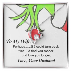Wife Heart Necklace-She will love it!