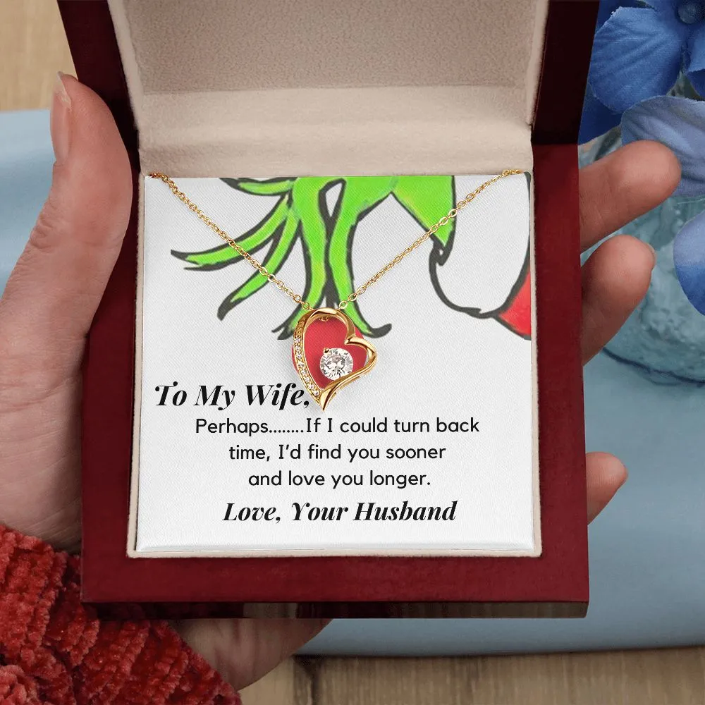 Wife Heart Necklace-She will love it!