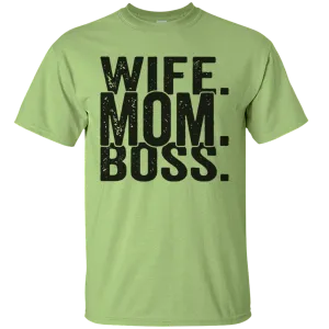 Wife Mom Boss Mothers Day Mama Mammy Love Heart Family Gift Unisex T-Shirt