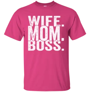 Wife Mom Boss Mothers Day Mama Mammy Love Heart Family Gift Unisex T-Shirt