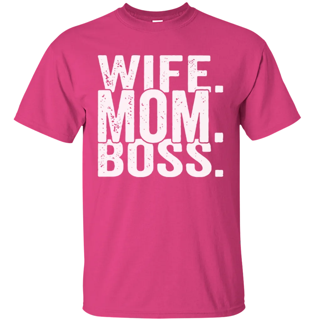 Wife Mom Boss Mothers Day Mama Mammy Love Heart Family Gift Unisex T-Shirt