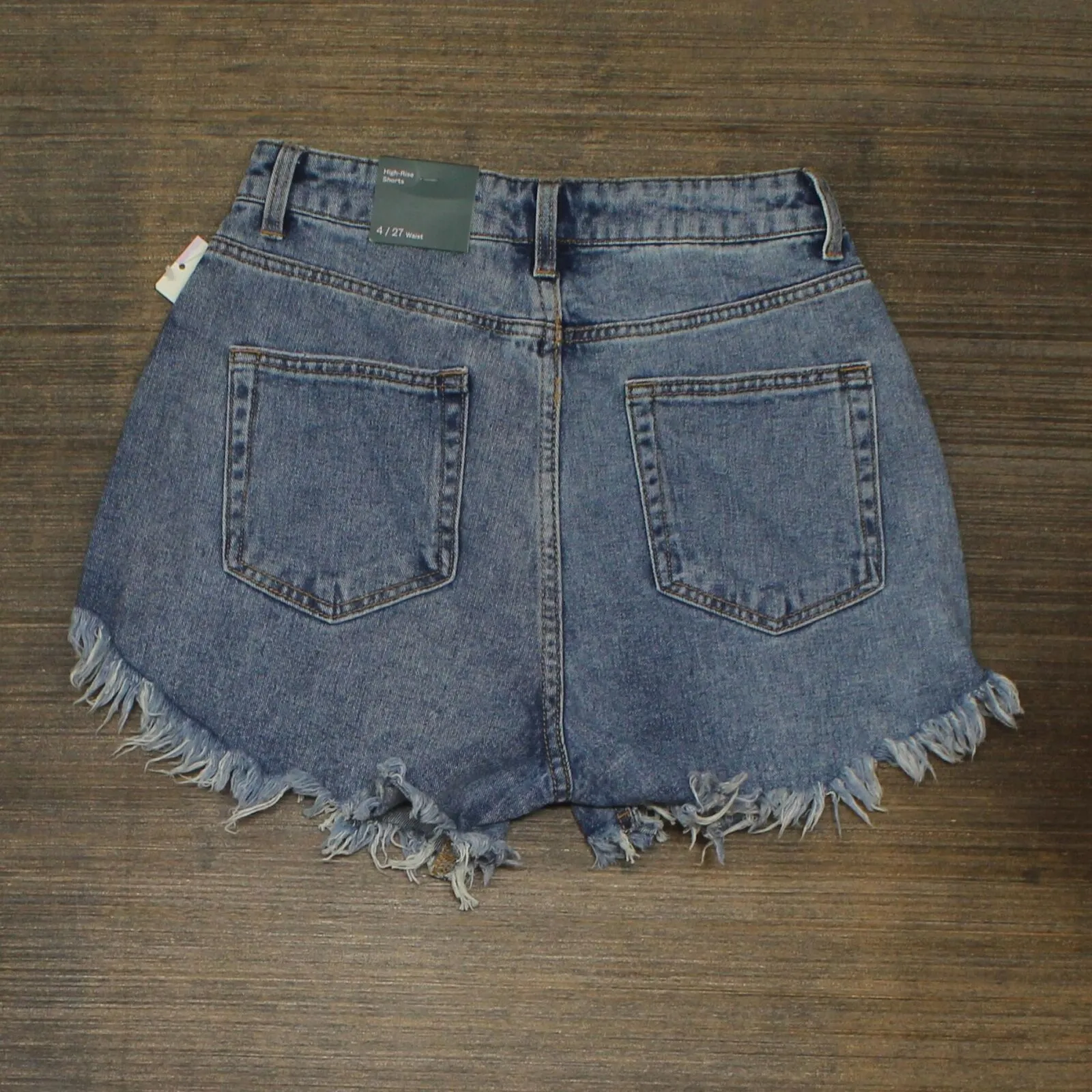 Wild Fable Women's High-Rise Frayed Jean Shorts 20WFSH020