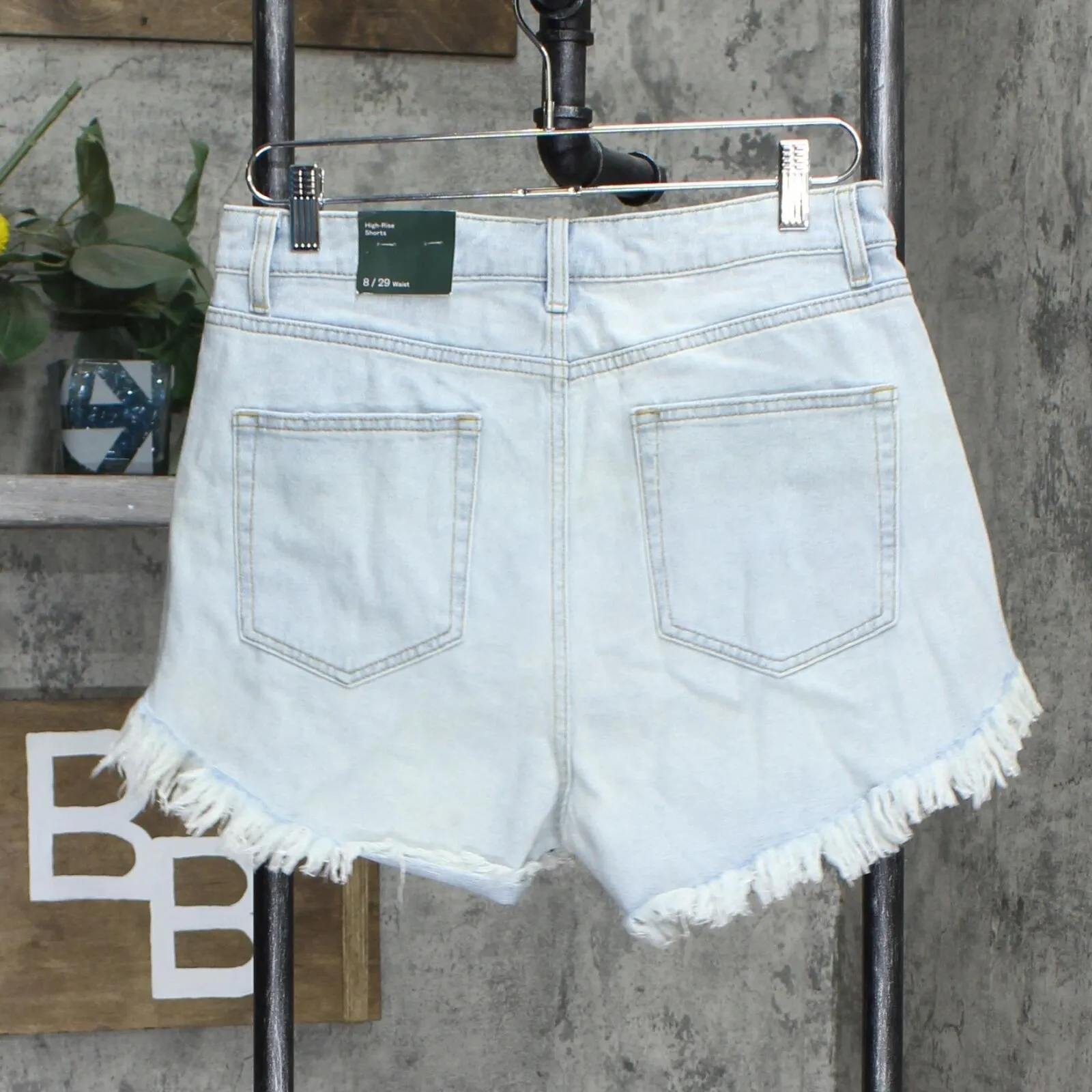 Wild Fable Women's High-Rise Frayed Jean Shorts 20WFSH020