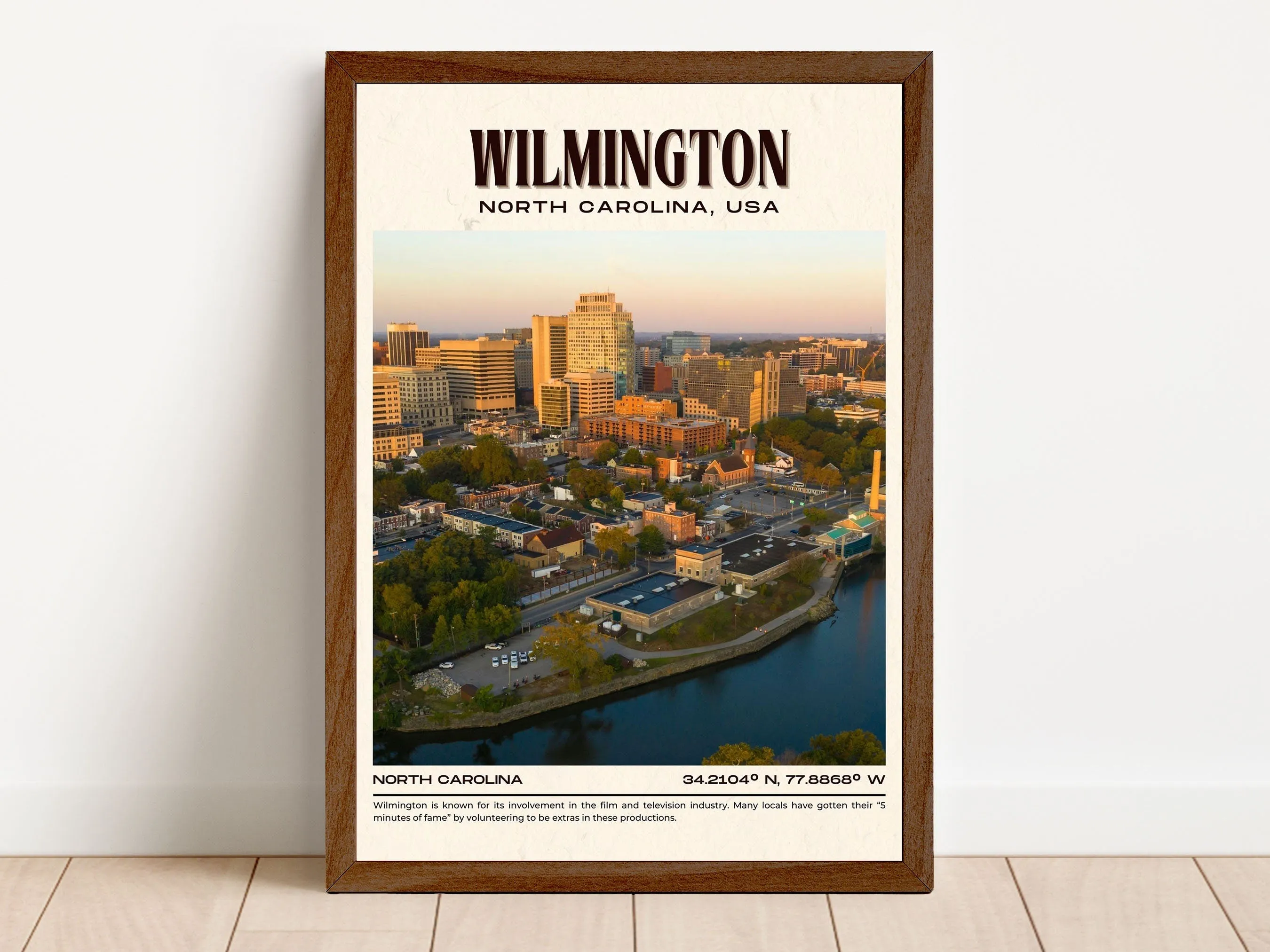 Wilmington Vintage Wall Art, North Carolina, USA