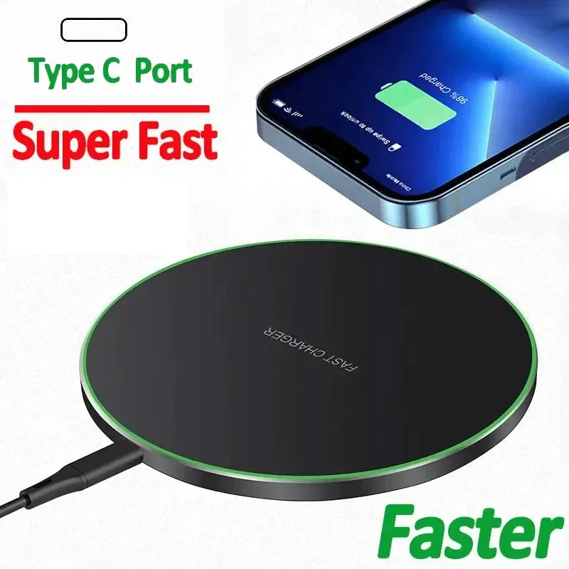 Wireless Charger Pad for iPhone, Samsung, Xiaomi, Huawei, Smartwatch