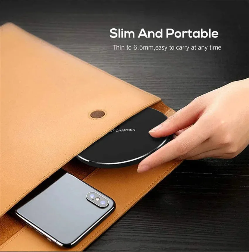 Wireless Charger Pad for iPhone, Samsung, Xiaomi, Huawei, Smartwatch