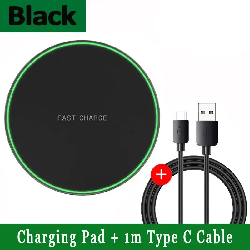 Wireless Charger Pad for iPhone, Samsung, Xiaomi, Huawei, Smartwatch