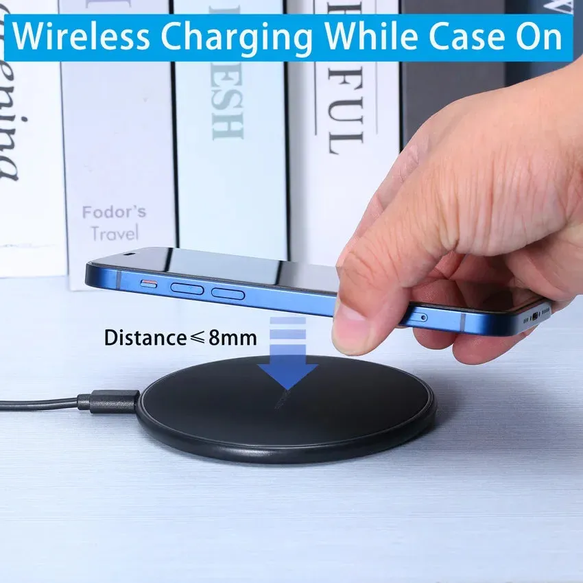 Wireless Charger Pad for iPhone, Samsung, Xiaomi, Huawei, Smartwatch