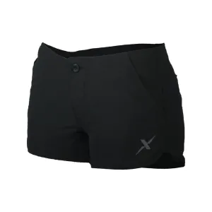 Womens Black Hybrid Performance Shorts